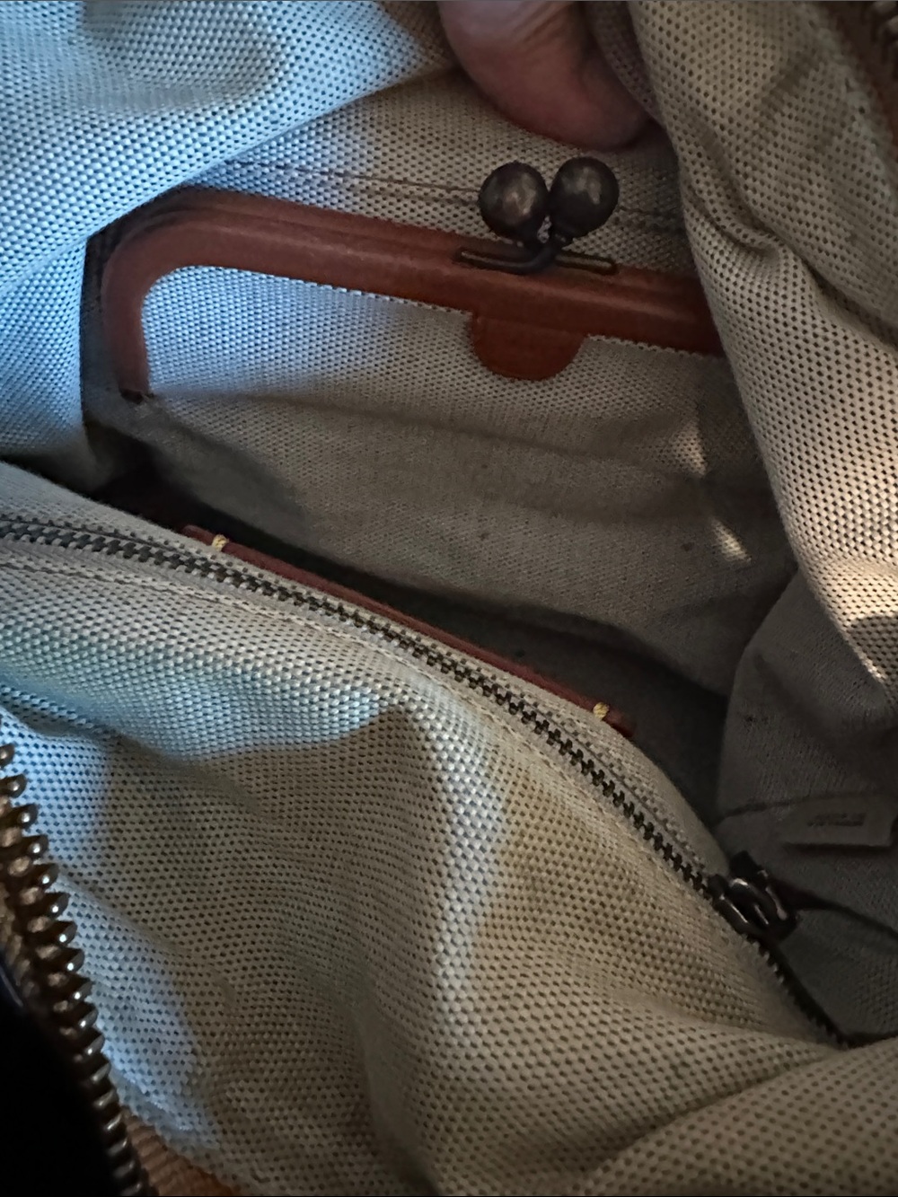 Coach Pebbled Leather Tote in mustard yellow - Picture 8 of 11